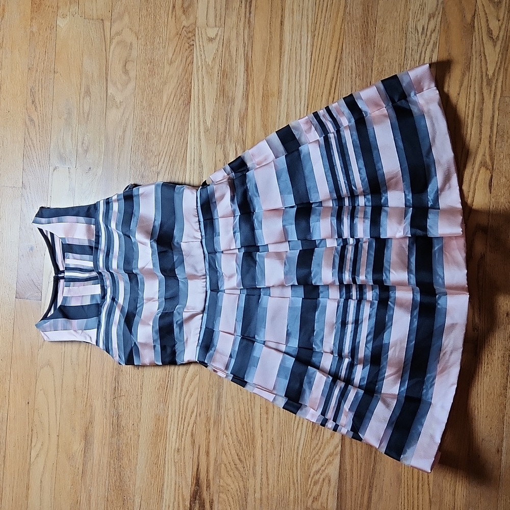 BN Milly Minis striped fit and flare dress